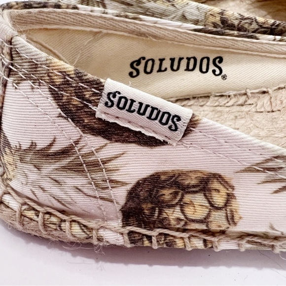 Soludos Pineapple Print Espadrilles Size 8 - Picture 9 of 9